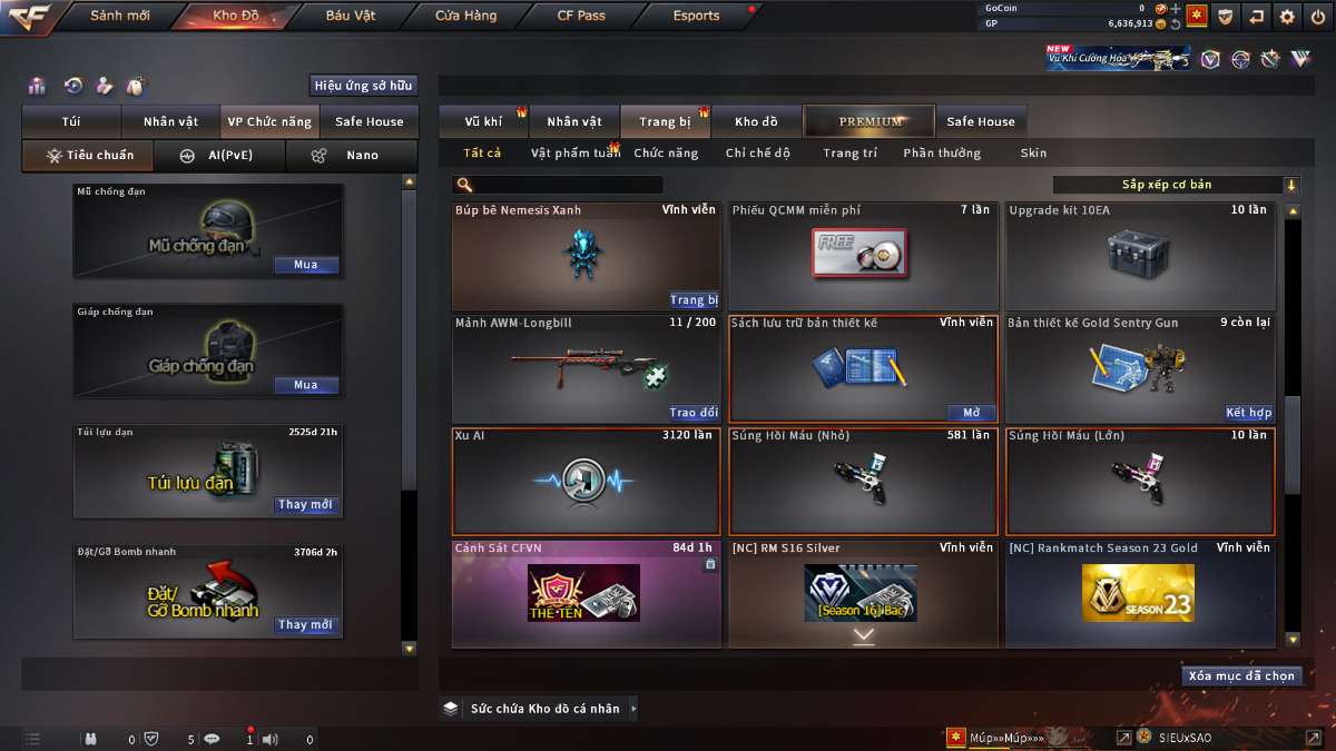 shop acc cf uy tin gia re